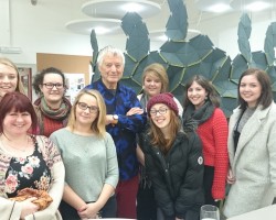 Kaffe Fassett Delivers Inspiring Lecture at Huddersfield University